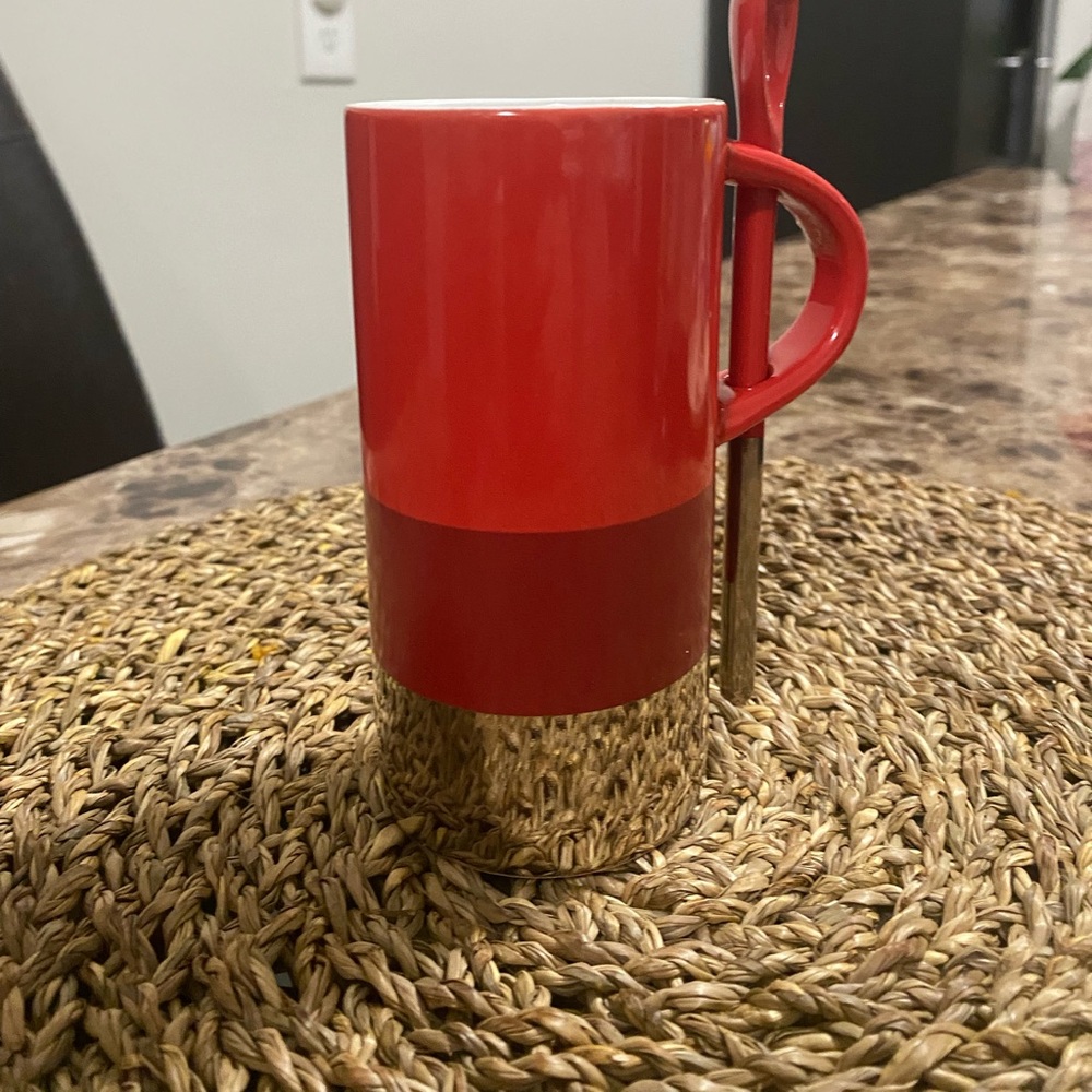 Starbucks mug with spoon
